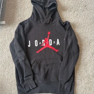 Jordan Kids Black and Red Hoodie